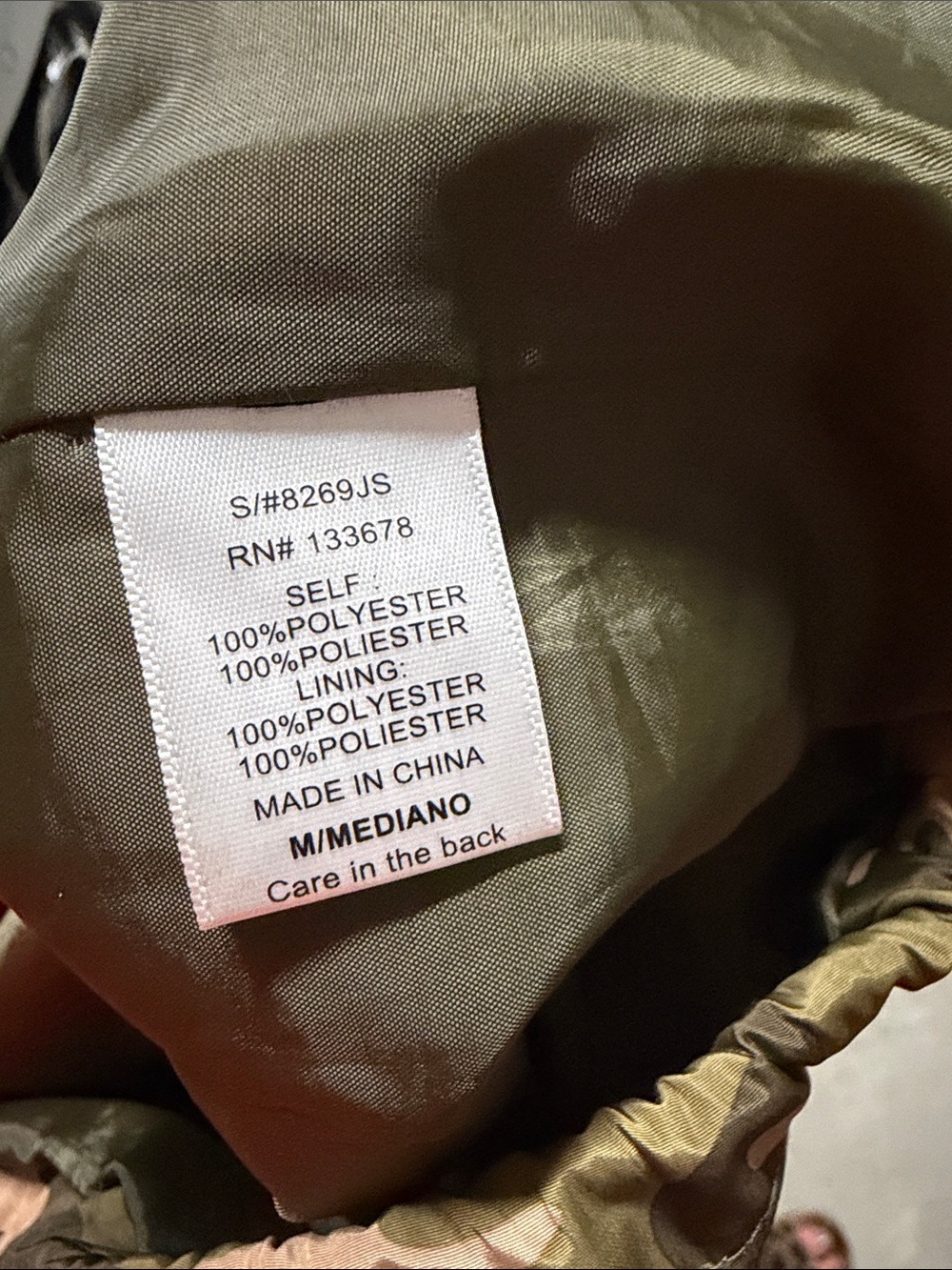 Forever 21 camo rain jacket - Picture 6 of 6